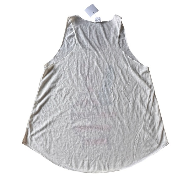 NWT LA Soul Woman’s  USA Twisted Culture Tank Top American Flag Peace Size Large - Picture 2 of 6